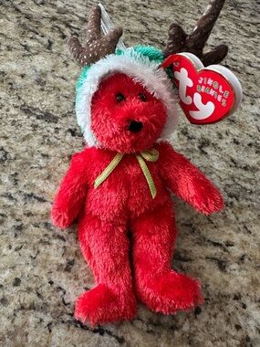 Ty Jingle Beanies Ornament Bear